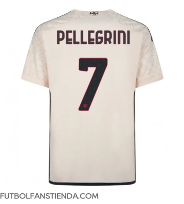 AS Roma Lorenzo Pellegrini #7 Segunda Equipación 2023-24 Manga Corta
